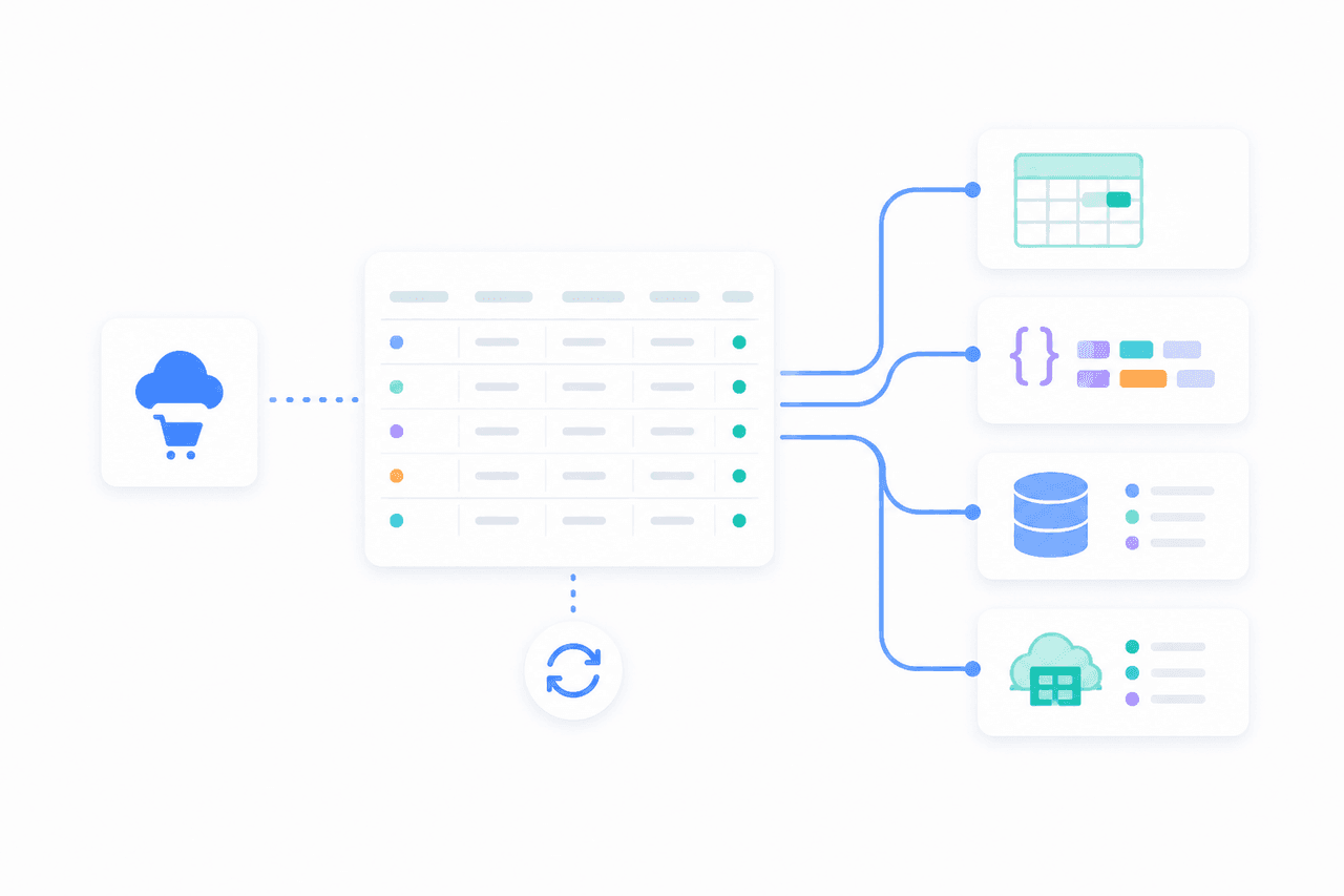 Cloud marketplace data delivery to spreadsheets APIs databases and warehouses