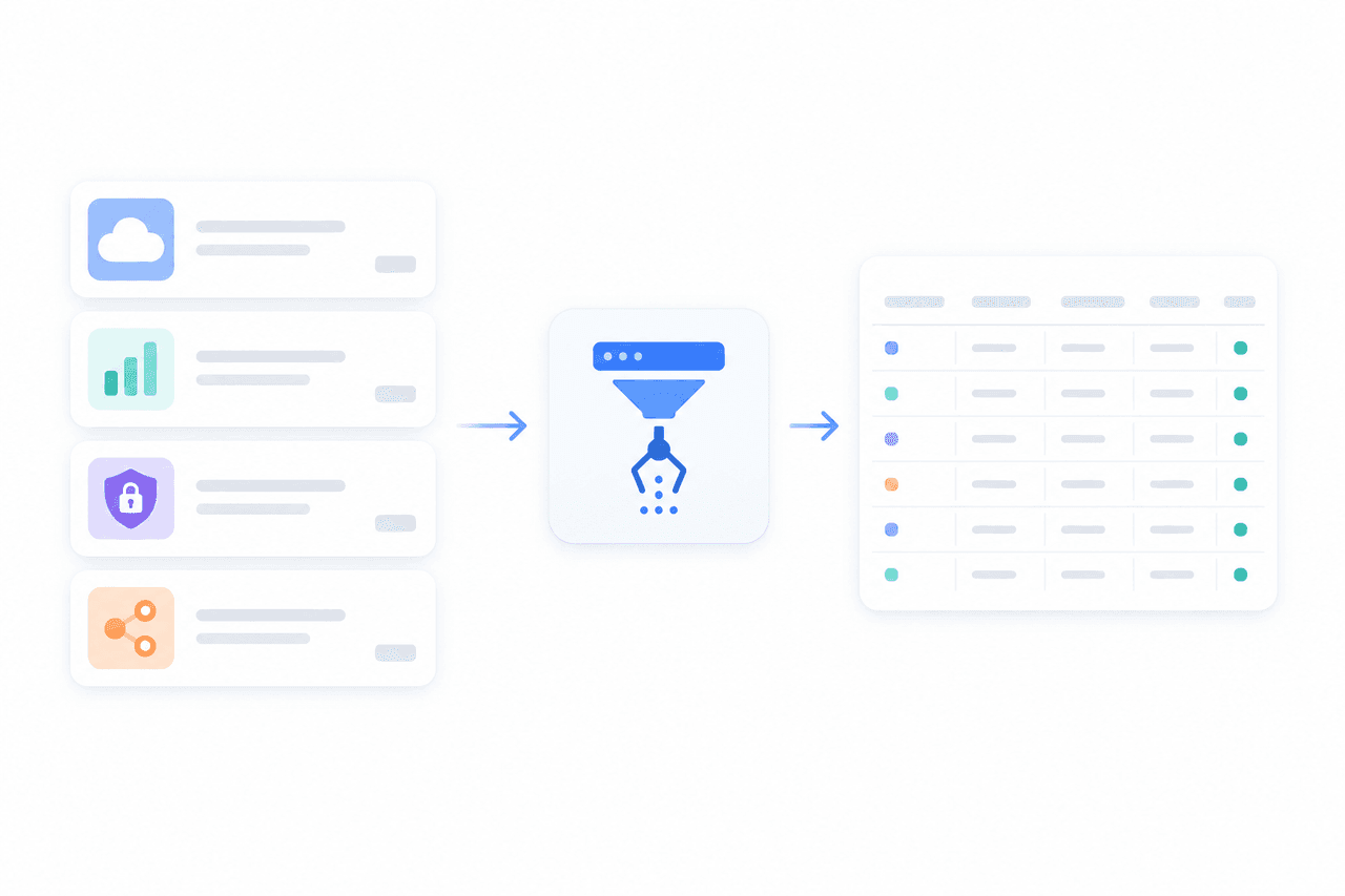 Illustrative structured output for cloud software marketplace listings