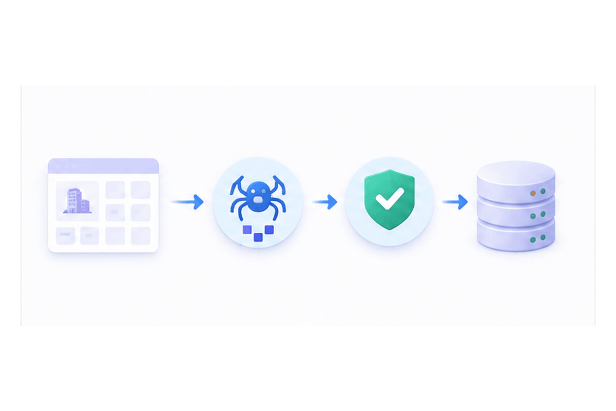 Business listing extraction validation and delivery workflow