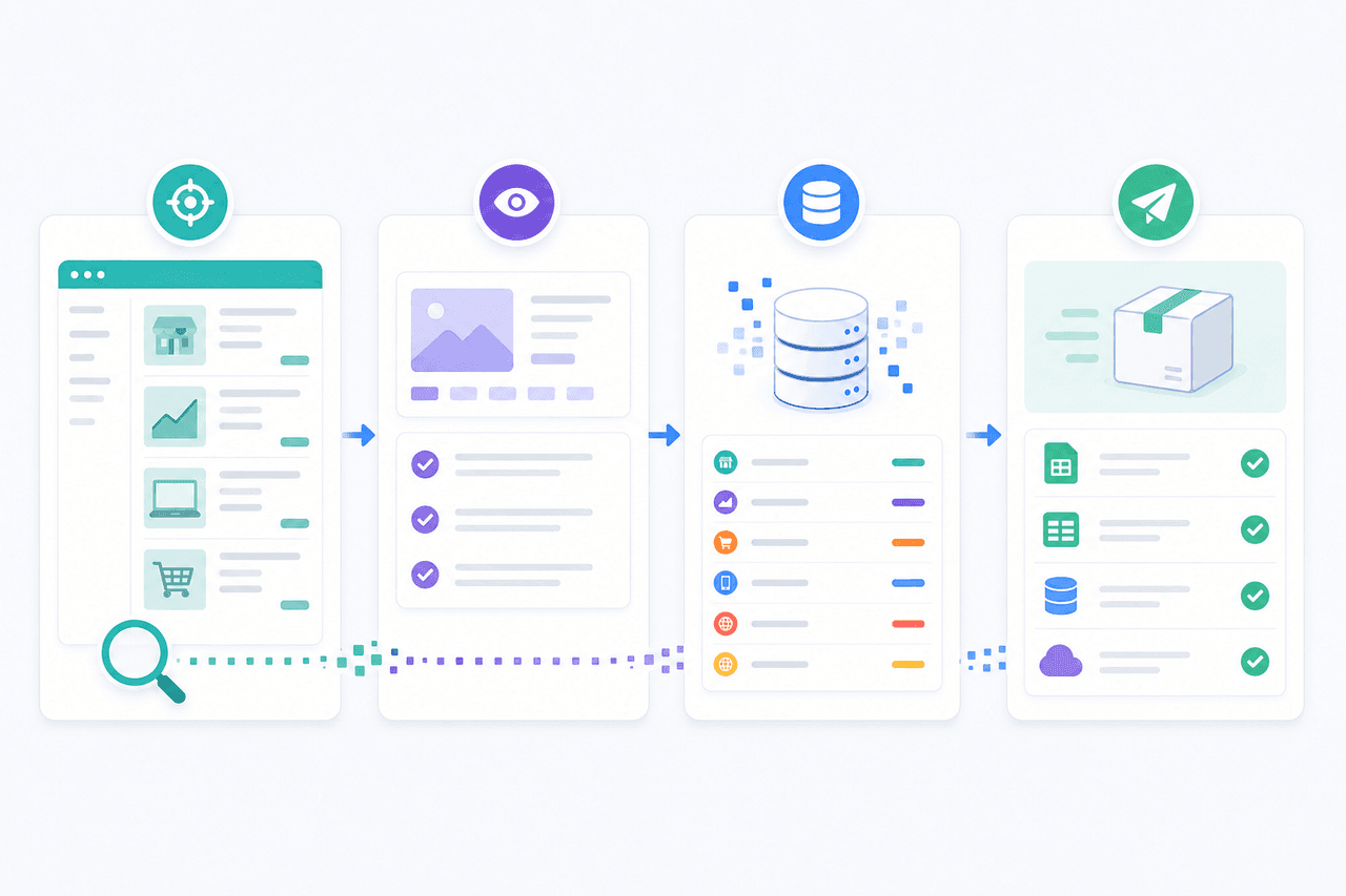 Flippa listing data extraction validation and delivery workflow