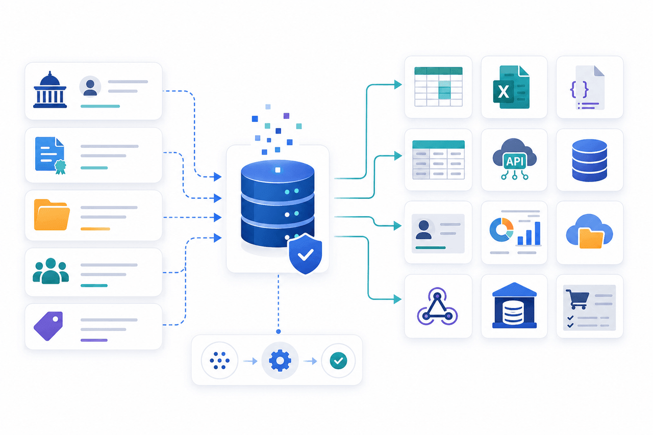 GSA contractor data delivery to APIs databases and cloud platforms