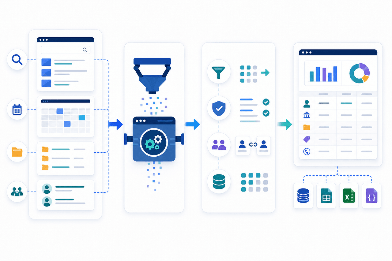 GSA eLibrary scraping validation and data delivery workflow