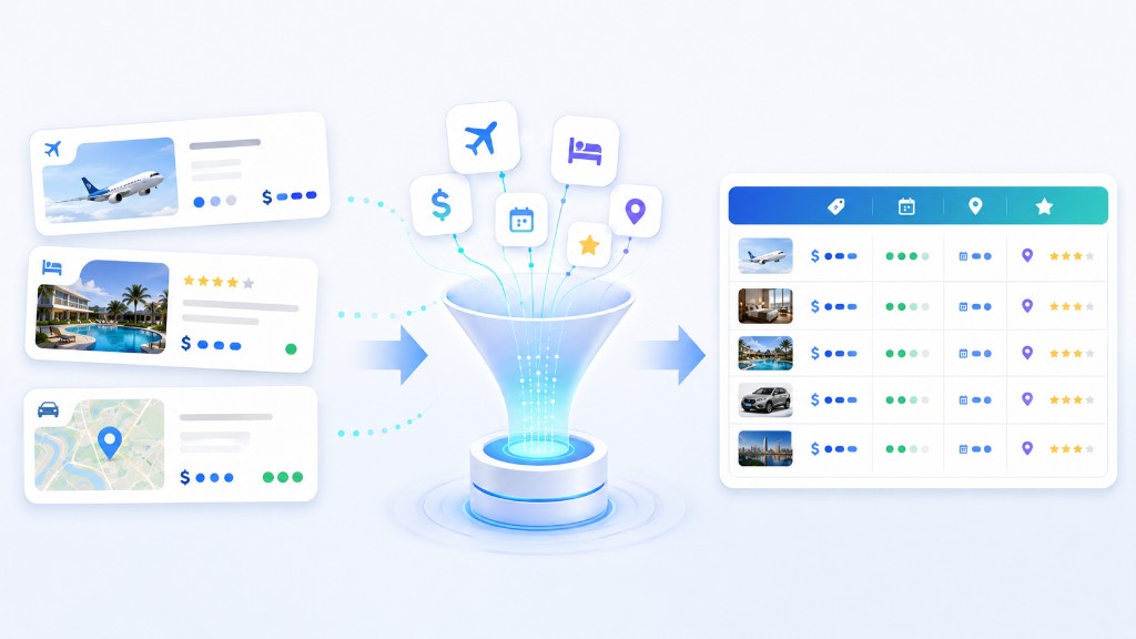 OTA travel data transformed into structured hotel and pricing datasets