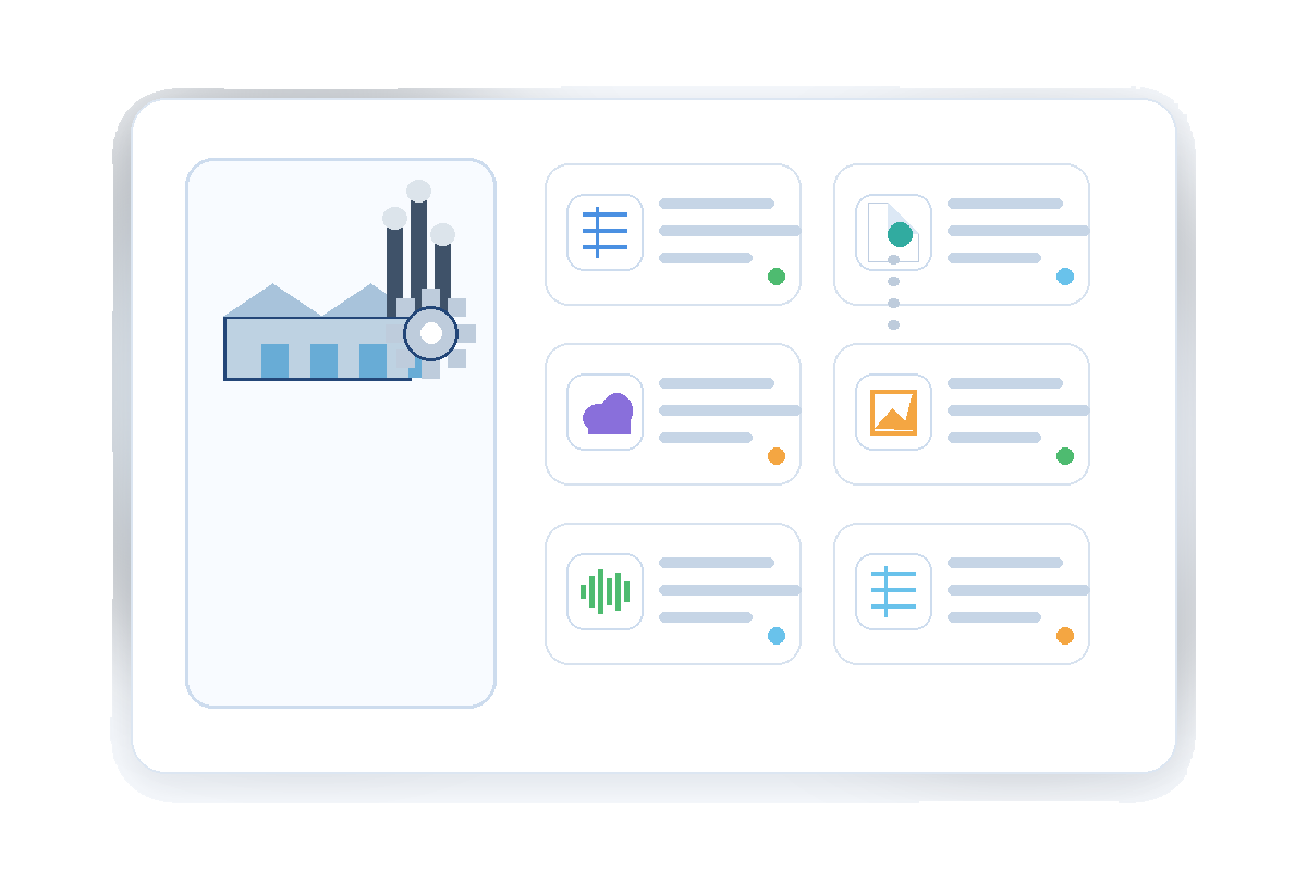 Structured industrial supplier records