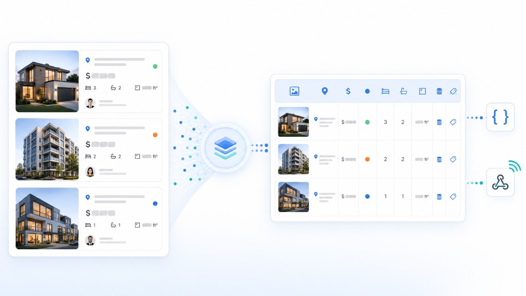 MLS property listing data transformed into structured real estate pricing, availability, and market intelligence datasets