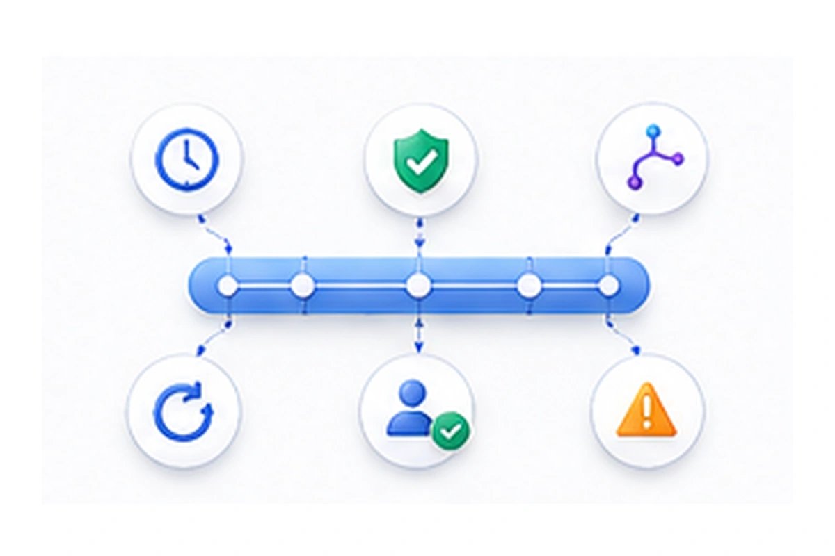 Workflow automation controls for triggers validation routing retries and error handling
