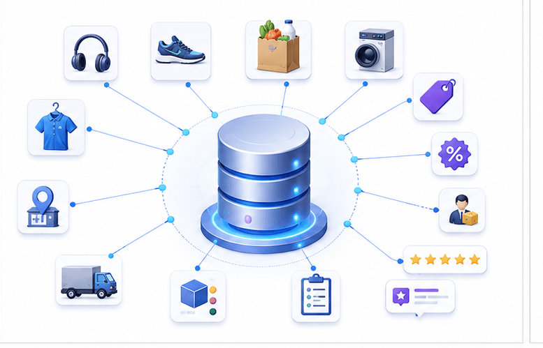 Retail marketplace product fields and attributes