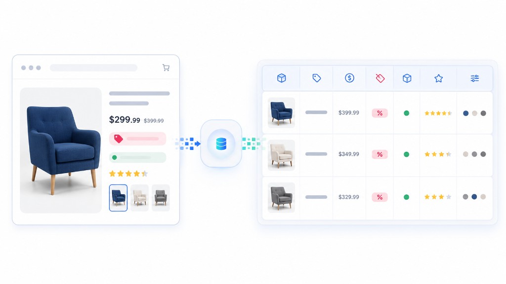 Wayfair price tracking data transformed into structured product pricing and competitor monitoring datasets